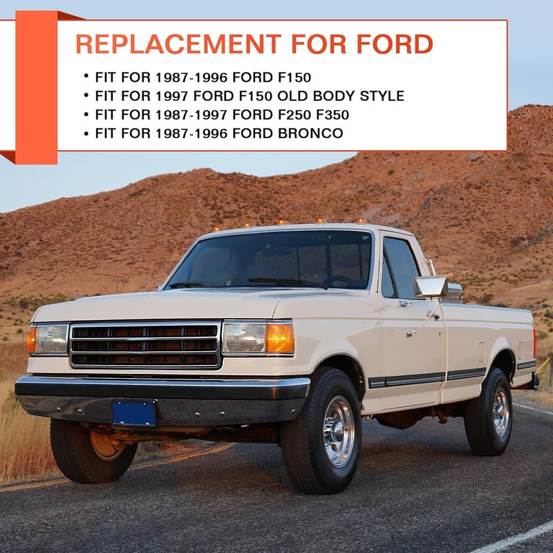 ACLONG Window Molding Sweep Felt Trim Seal Front Inner & Outer Weatherstrip Kit Fit for Ford F-150 F-250 F-350 Bronco 1987-1996-4 Piece Set Replace E7TZ1521452A E7TZ1521453A F2TZ1521456A F2TZ1521457A - Image 2